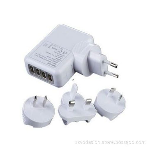 6 Ports 5V/6A Compact USB Wall Charger for iPhone, Samsung, HTC